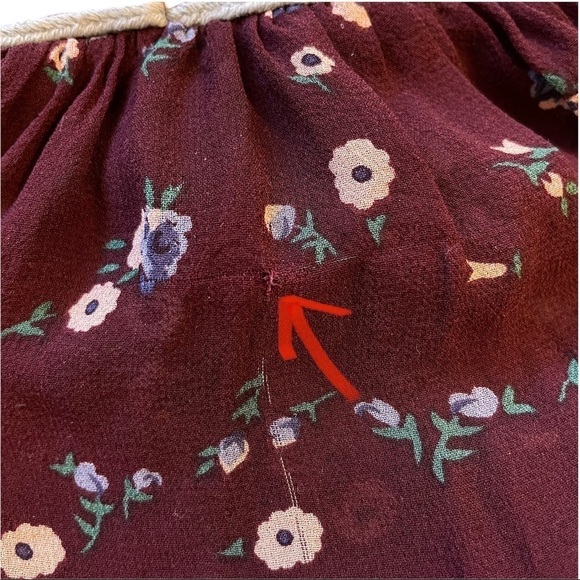 Ulla Johnson Silk Leena Floral Embroidered Burgundy Midi Dress 4 - Picture 7 of 15